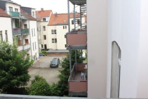 Blick vom Balkon