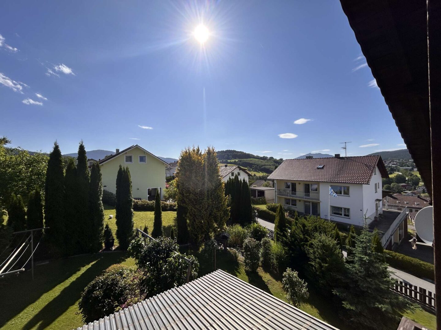 Blick vom Balkon