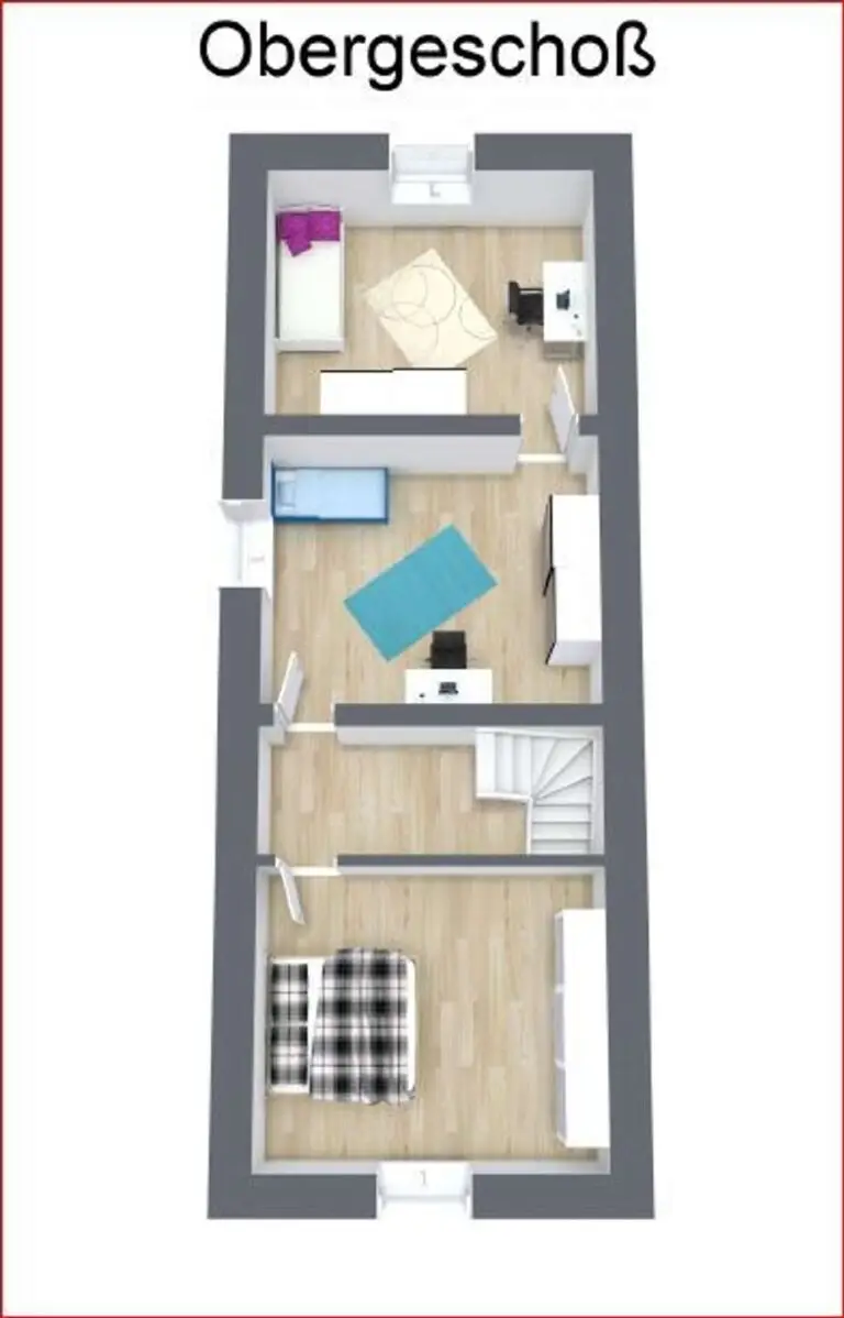 Grundriss 3d Obergeschoß