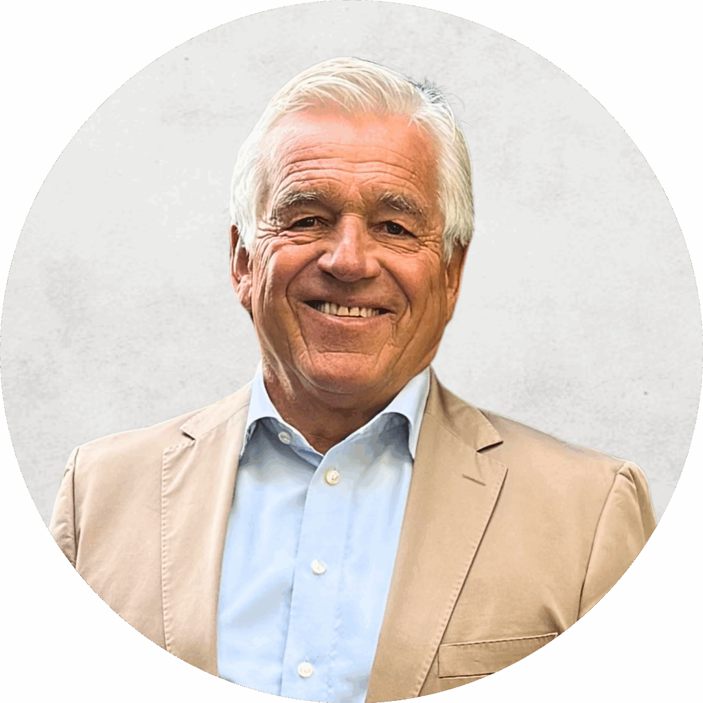 QUINZZ-Makler Wolfgang Krzyzanowski kreisförmiges Portraitfoto