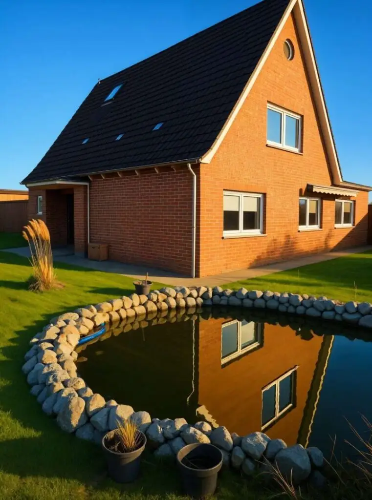 Teich zum Haus - Verbessert