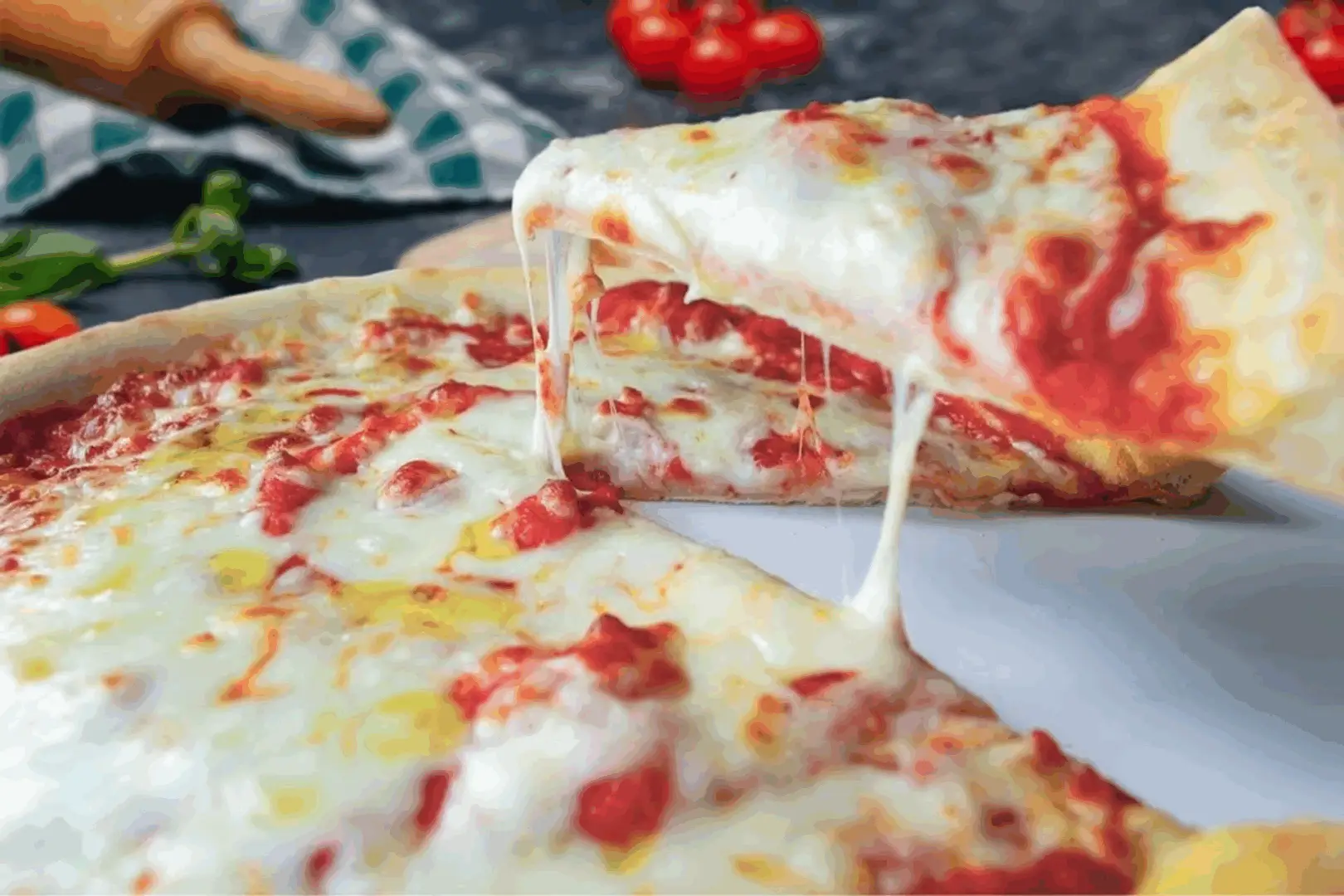 Außergewöhnlich leckere Pizza