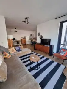 Blick vom Wohnzimmer