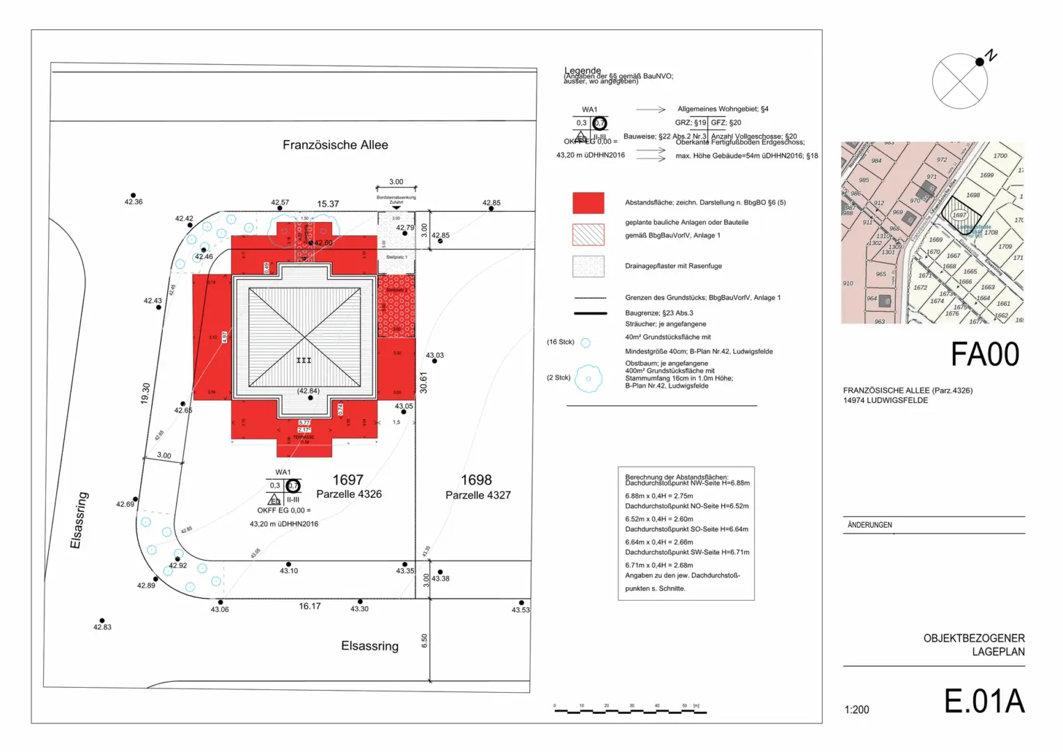 Objektbezogener Lageplan