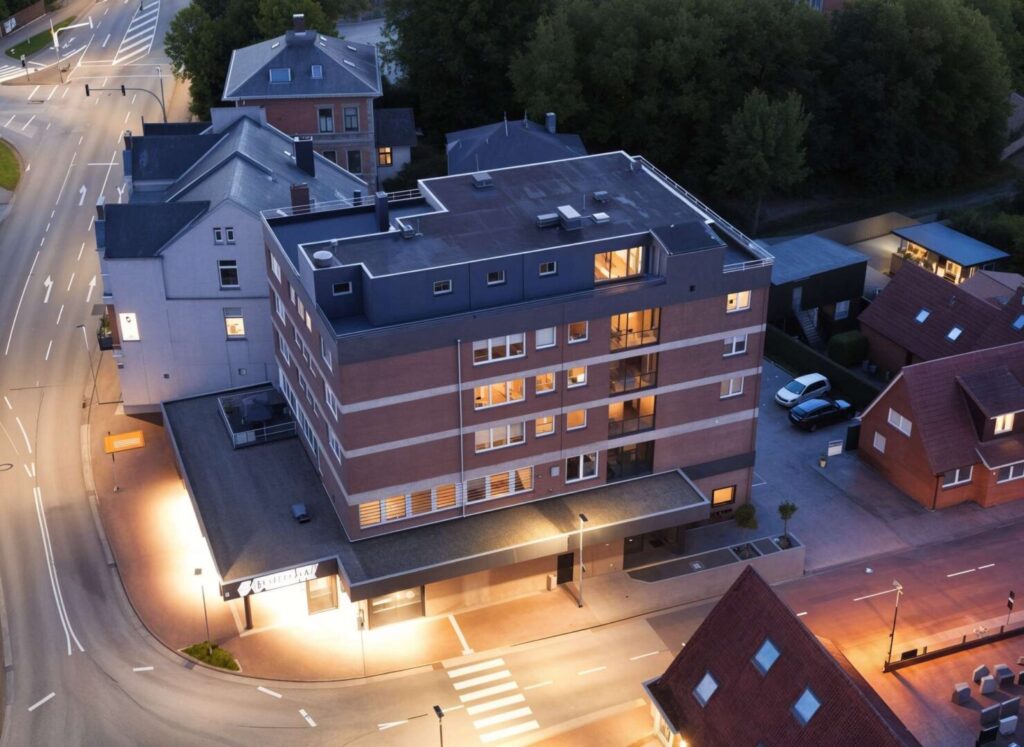 Luftbild - Dämmerung