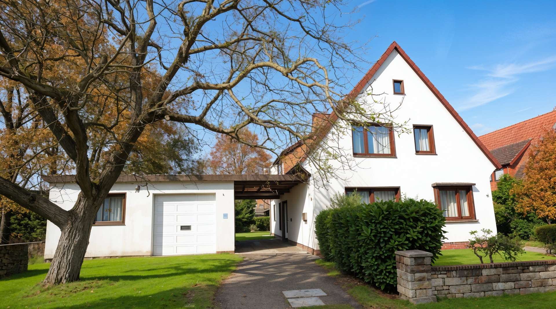 Objektansicht mit Garage