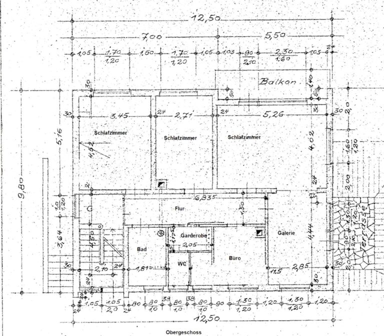 Grundriss Obergeschoss Maisonette