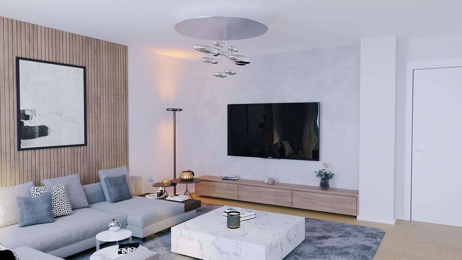 01 Visualisierung Wohnzimmer