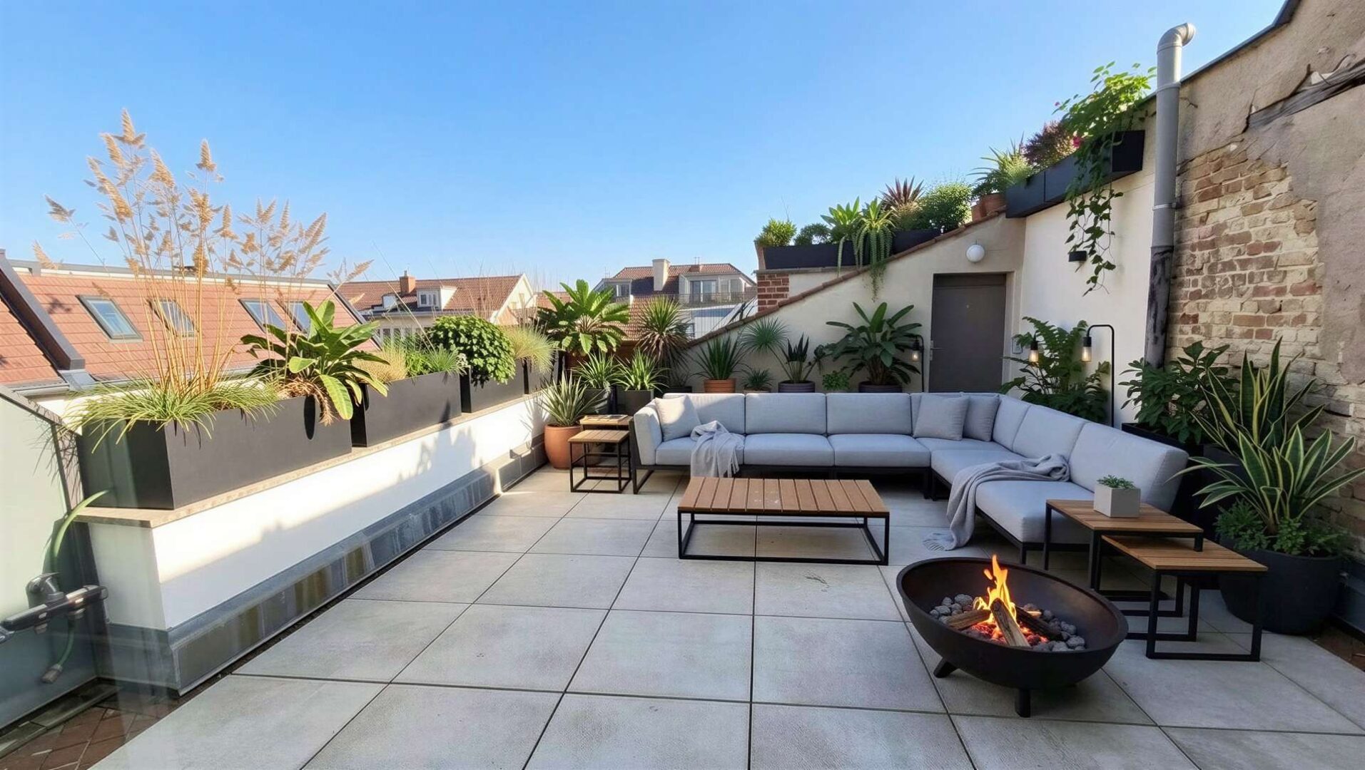 Grosse Dachterrasse - (KI generiert)