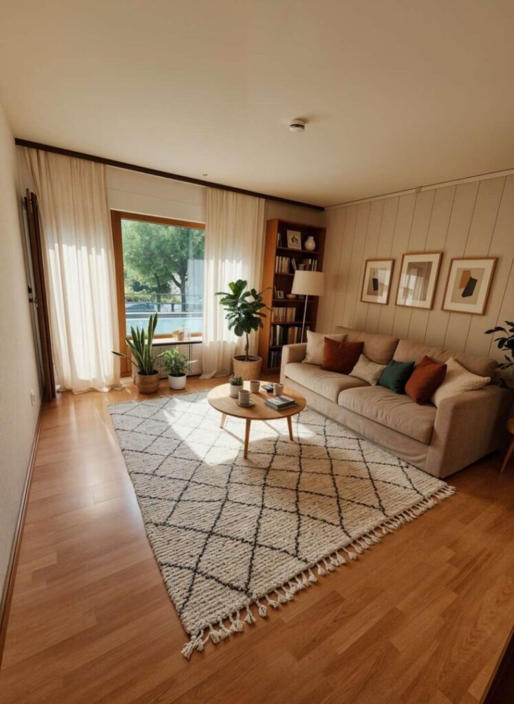 Wohnzimmer möbliert