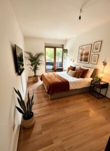 Schlafzimmer möbliert