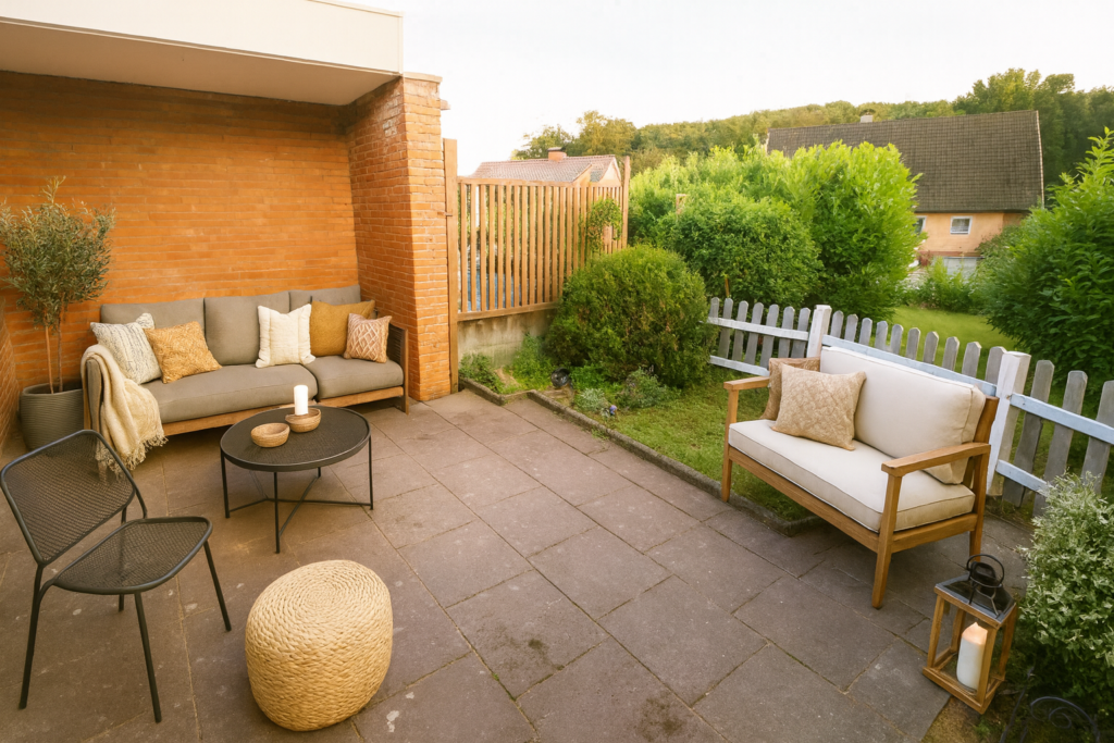 Terrasse möbliert gestaget