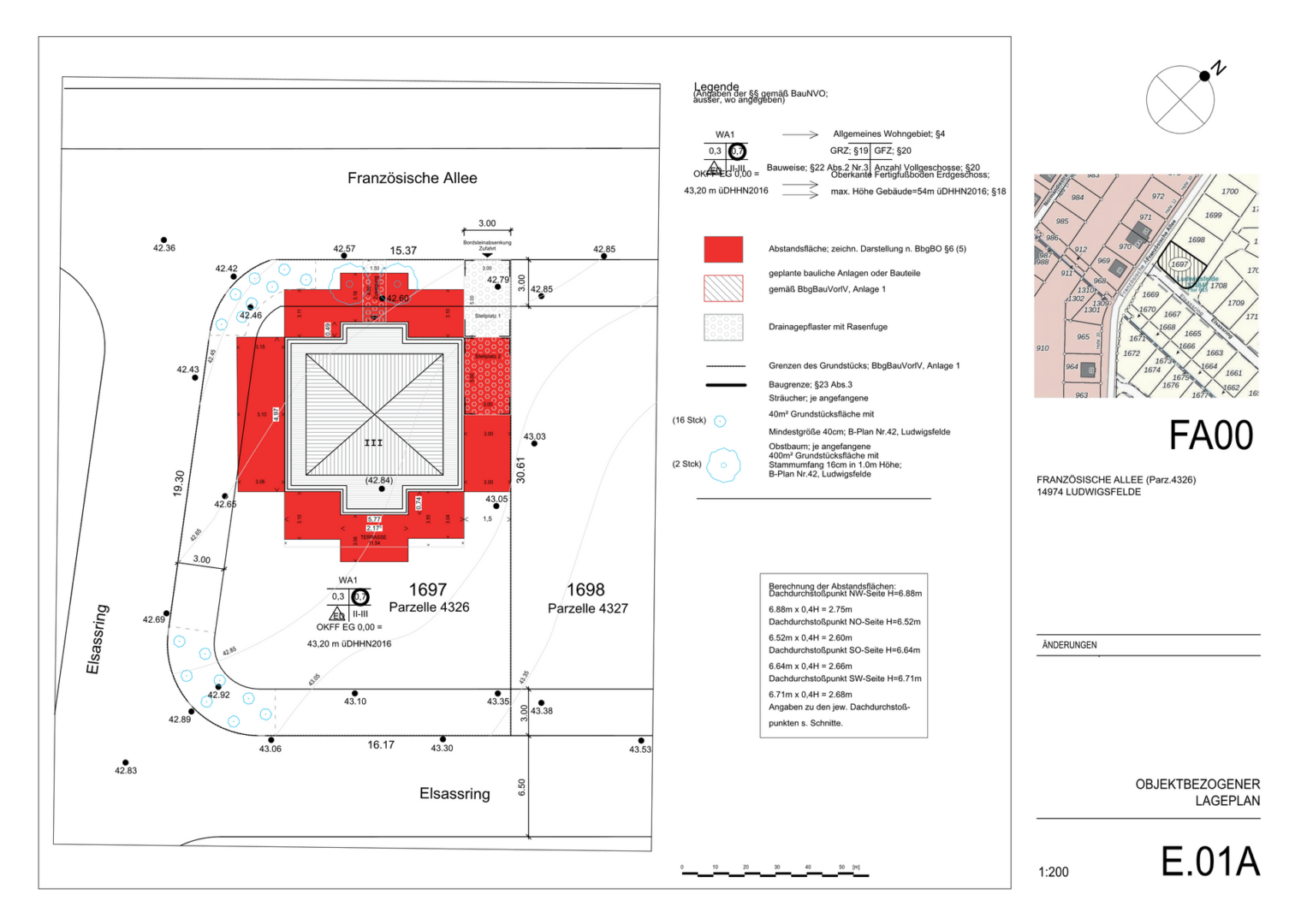 Objektbezogener Lageplan