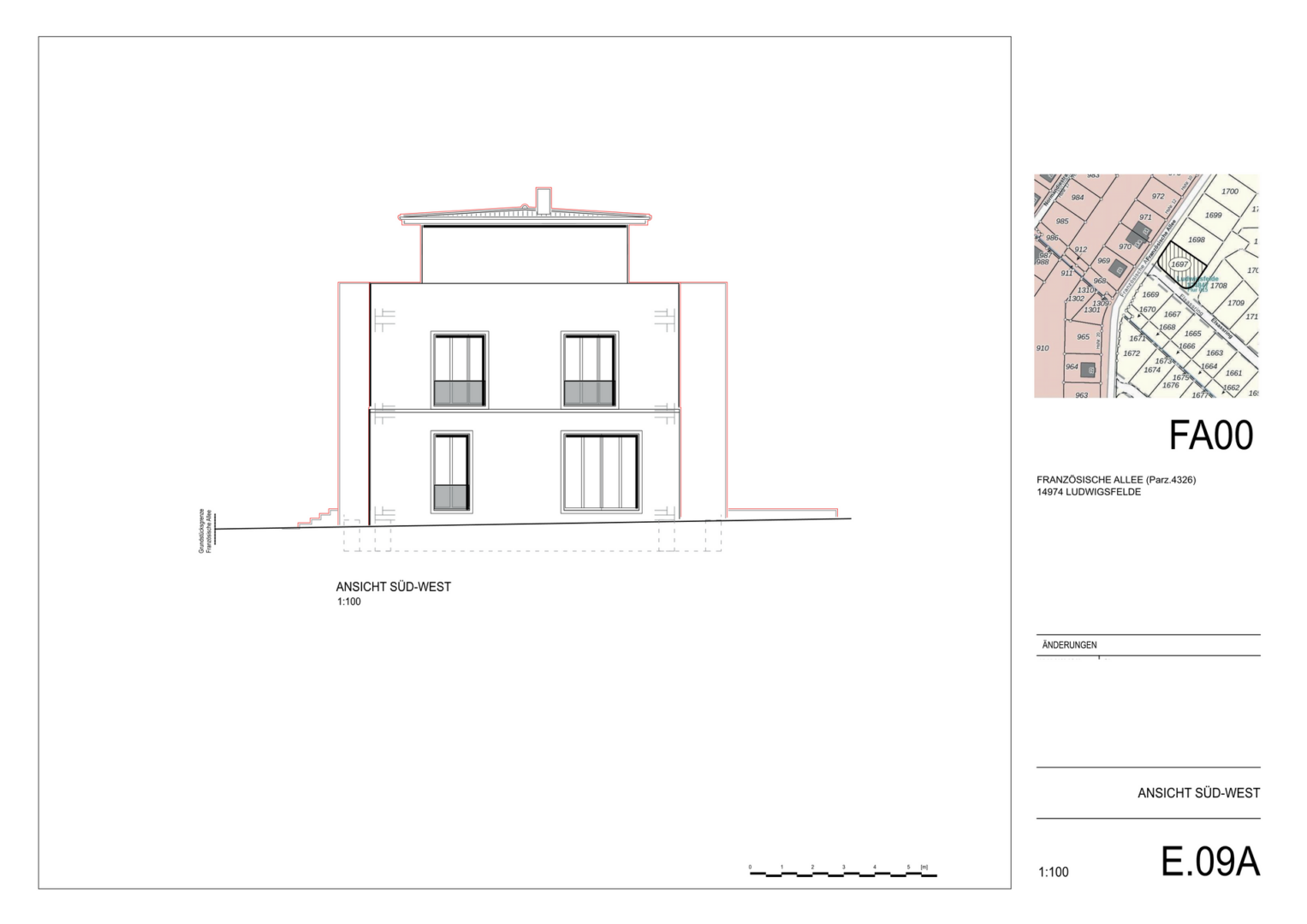 Ansicht Süd-Ost zum Garten