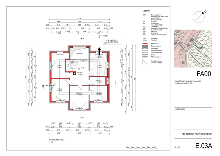 Grundriss Staffelgeschoss