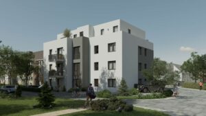 Vorderansicht seitlich rechts morgens