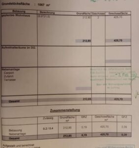 Nutzungsflächenberechnung