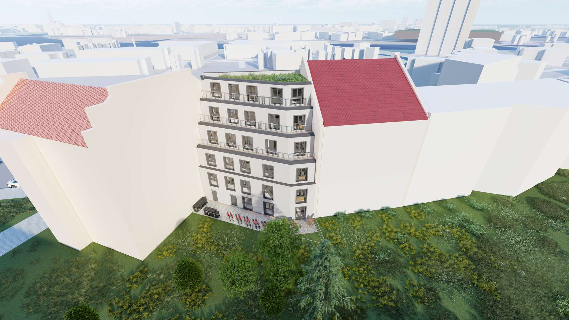 3D-Visualisierung Rückseite Oben