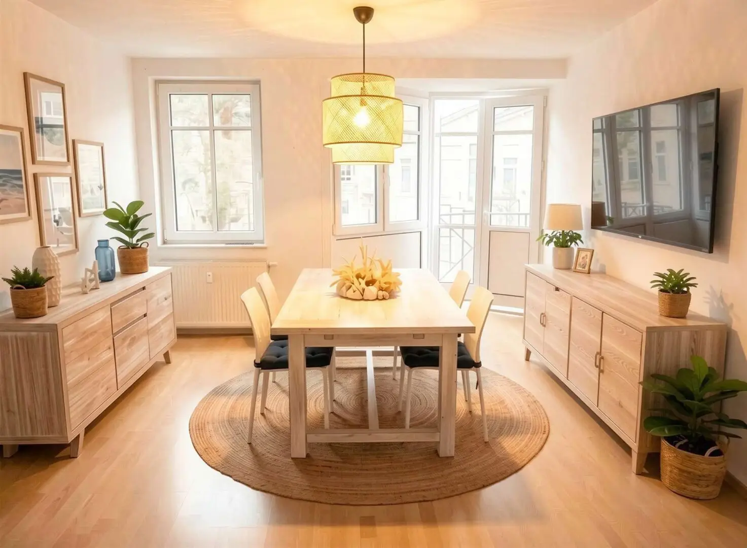 Wohn-&Esszimmer - (KI generiert)