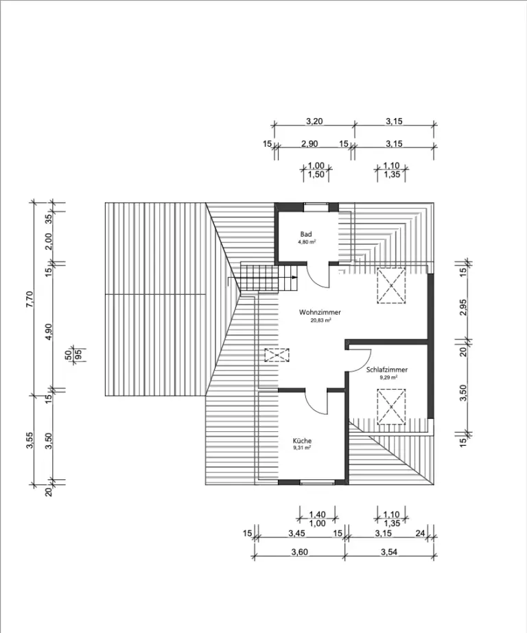 Grundriss Dachgeschoss