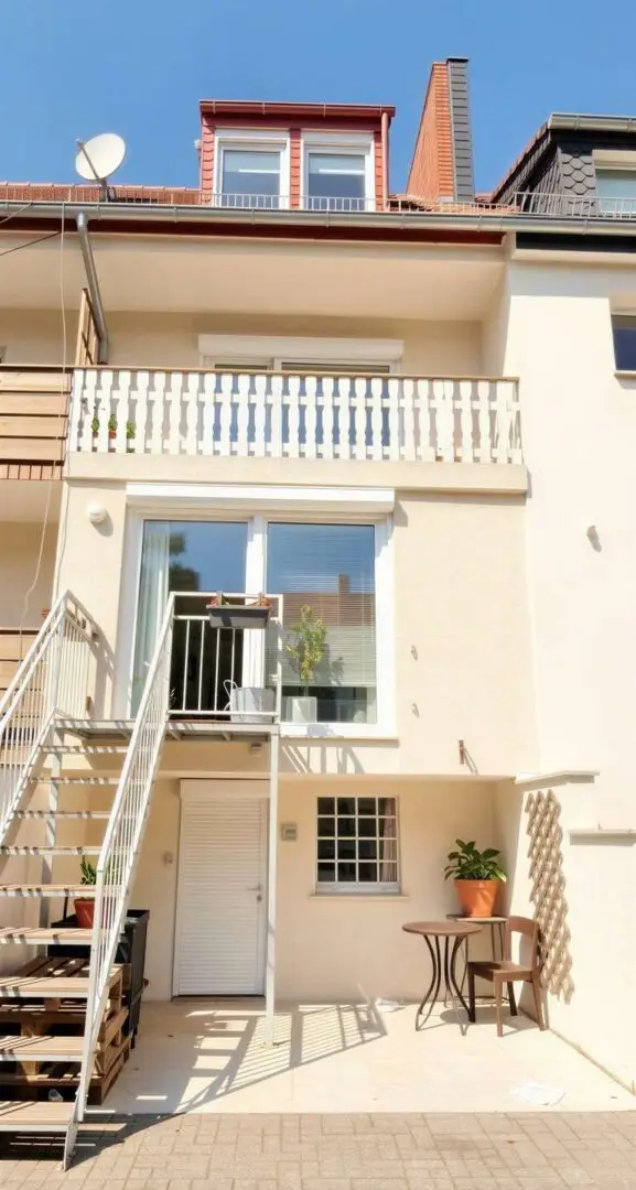 Ansicht aus dem Garten - (KI)