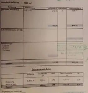 Nutzungsflächenberechnung