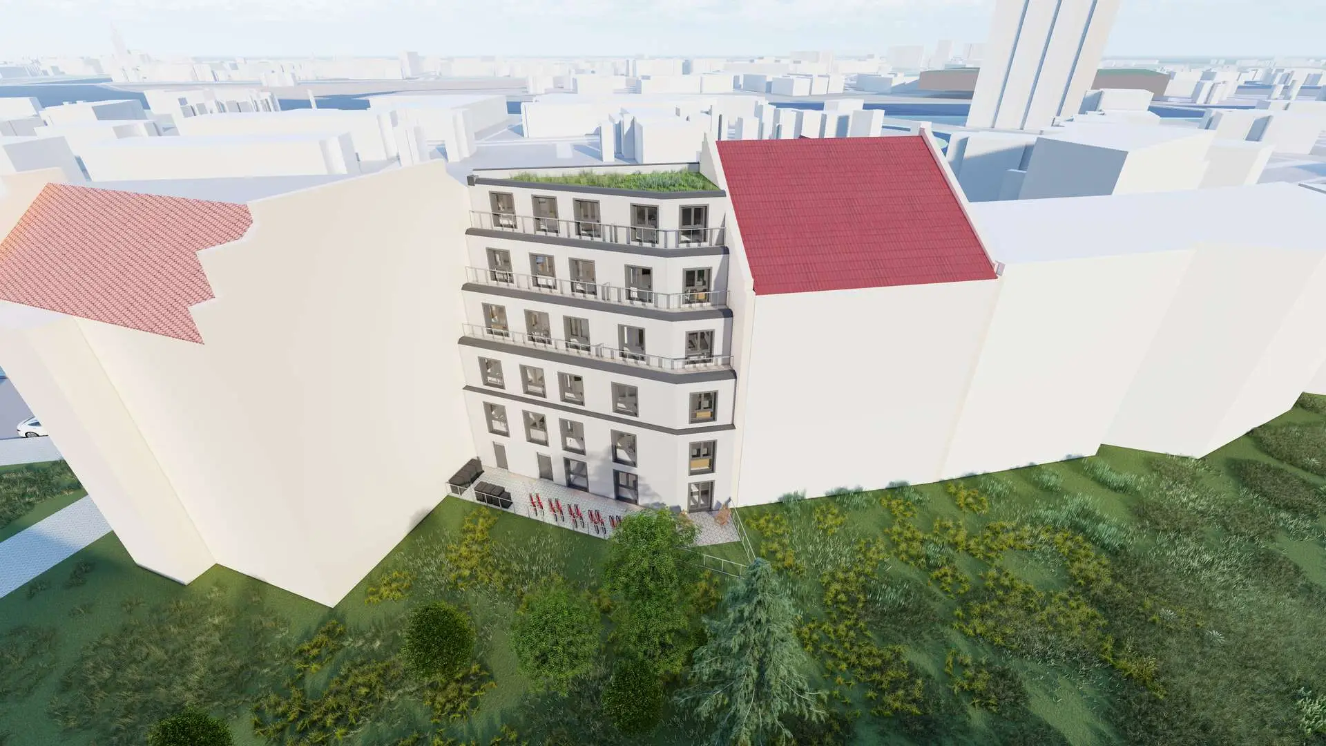 3D-Visualisierung Rückseite Oben