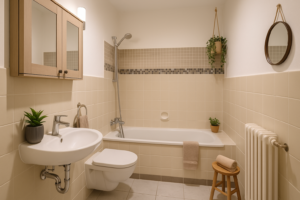 Badezimmer-Möbliert