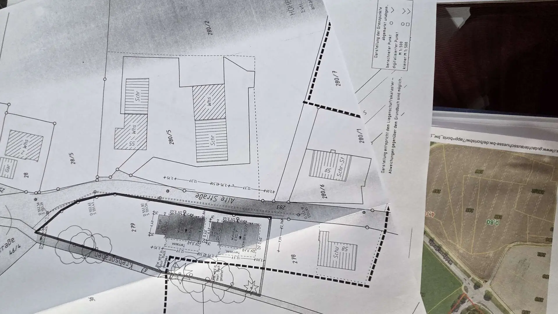 Baugrenzen nr. 58 und 59