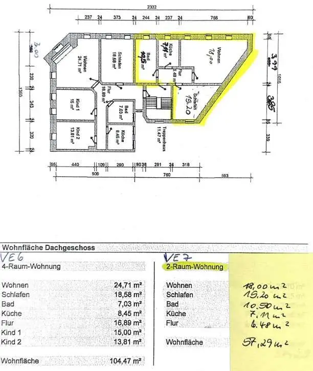 Grundriss Dachgeschoss