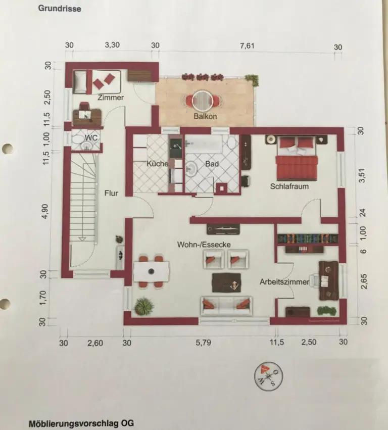 Grundriss Obergeschoss