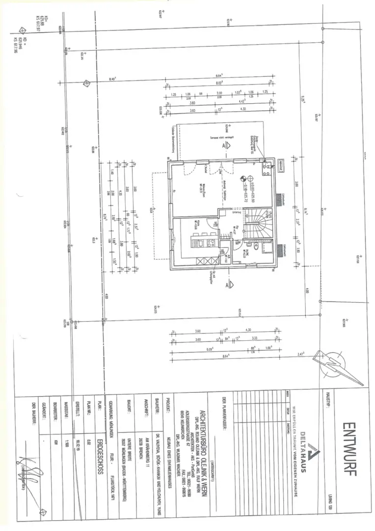 verwirklichter Grundriss
