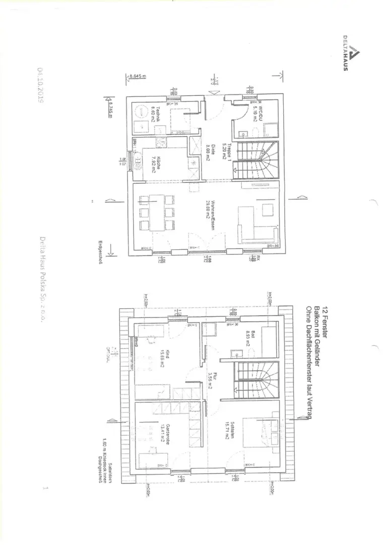 Grundriss Angebot vor Änderung