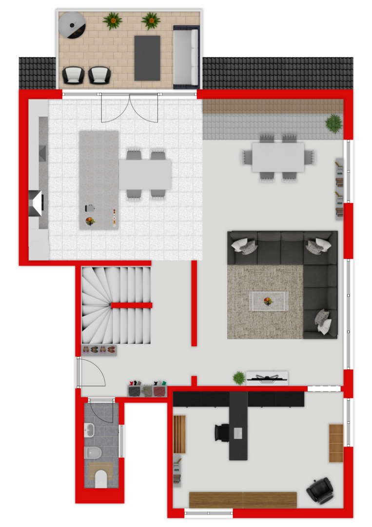 virtueller Grundriss Untergeschoss