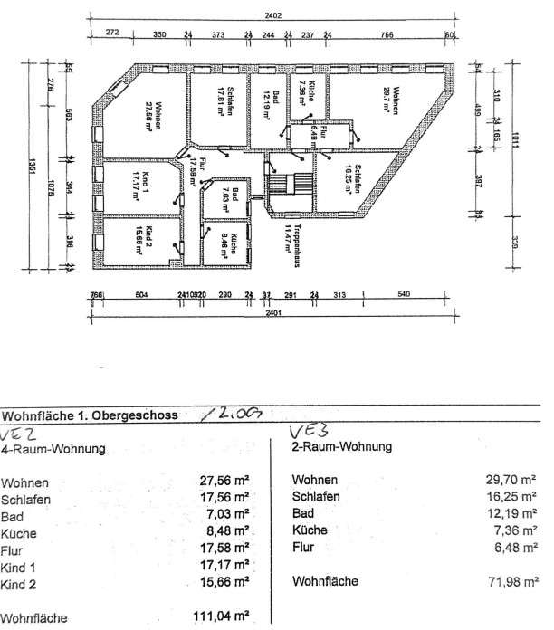 Grundriss 1. Obergeschoss