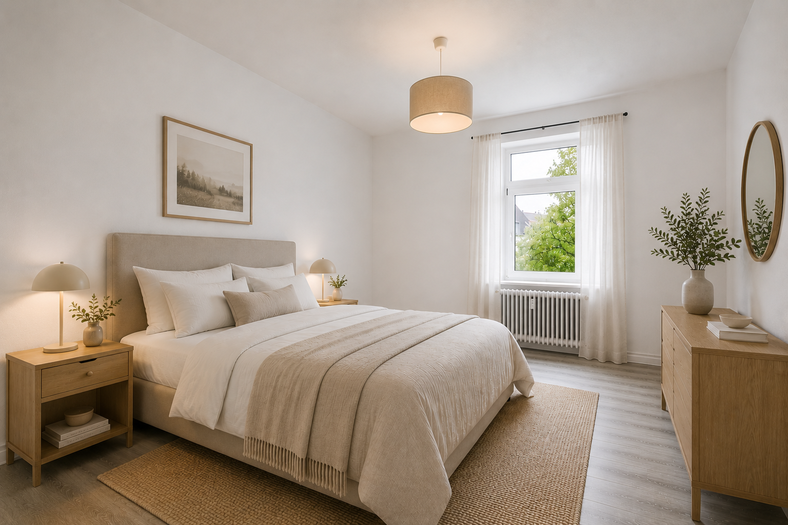 Schlafzimmer-Visualisiert