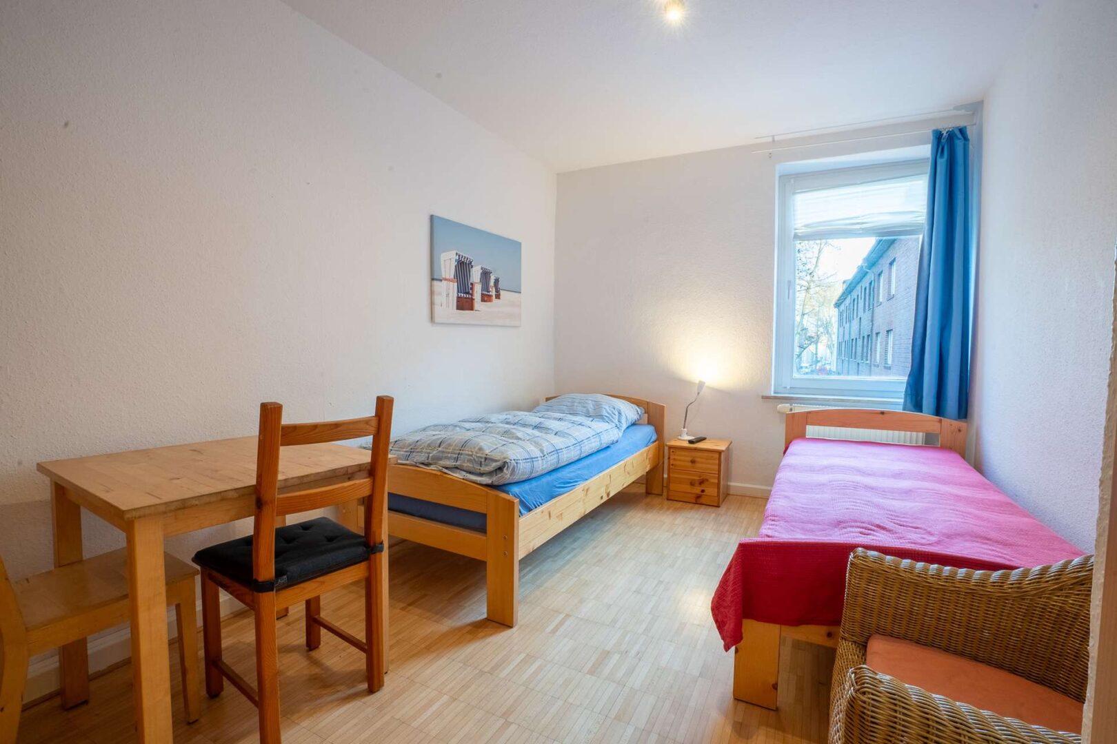 Doppelschlafzimmer im 1. OG Rechts mit Parkettboden