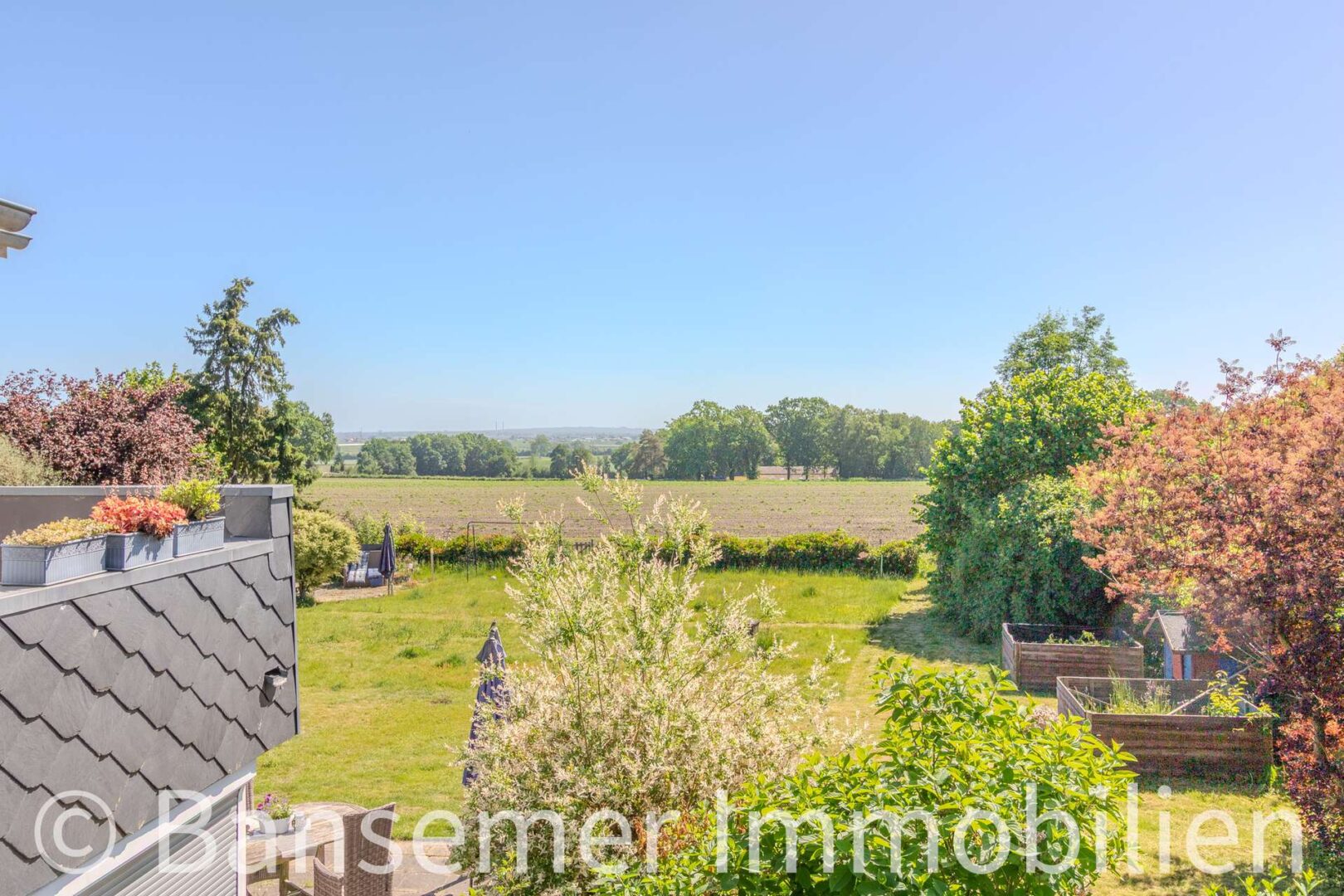 Blick vom Balkon