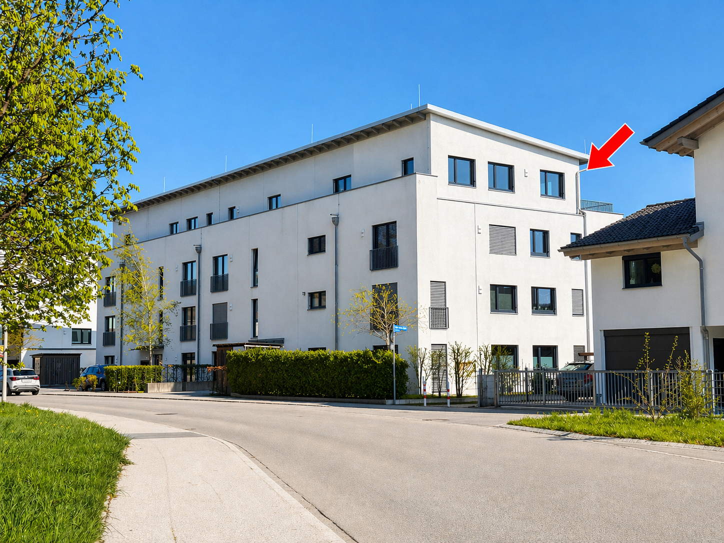 Hausansicht von der Straße