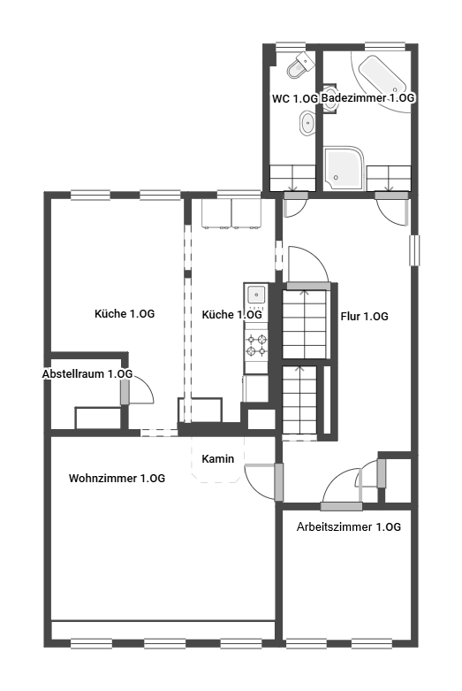 Grundriss 1. Etage