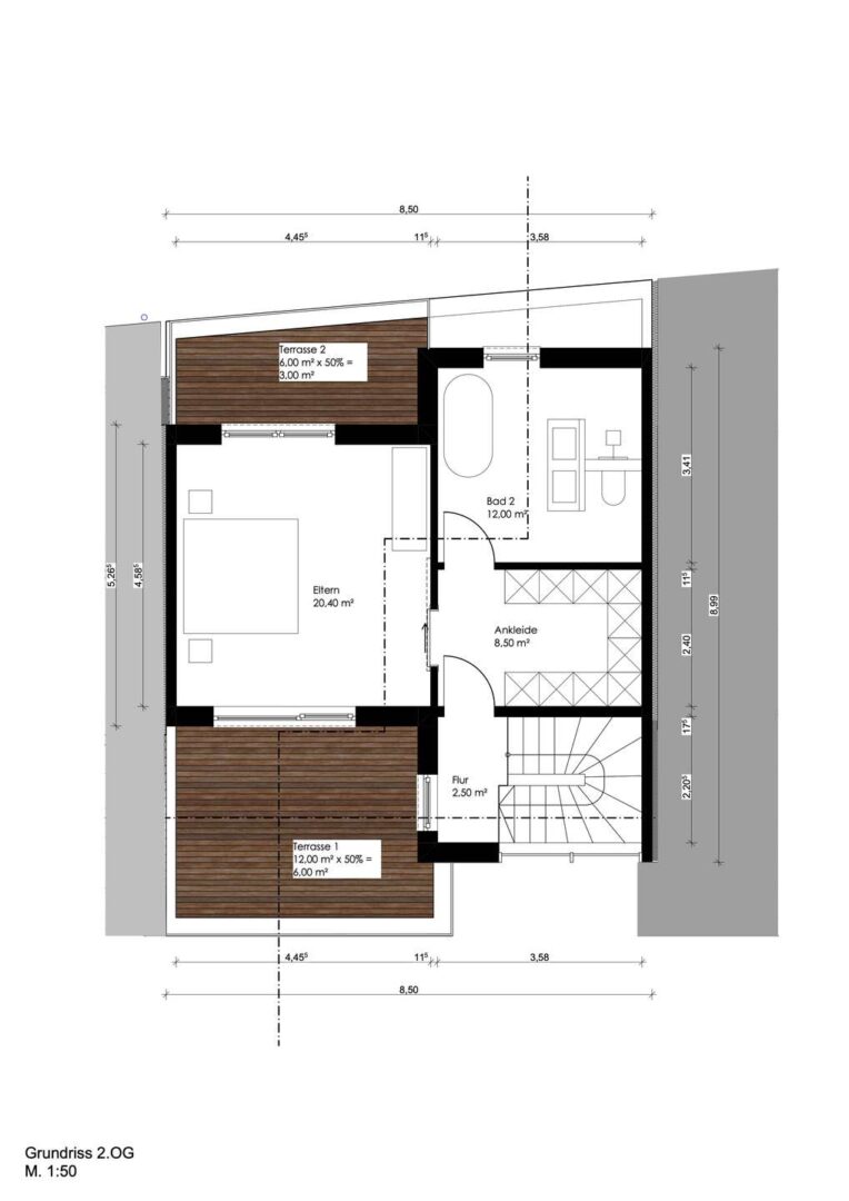 Grundriss Staffelgeschoss