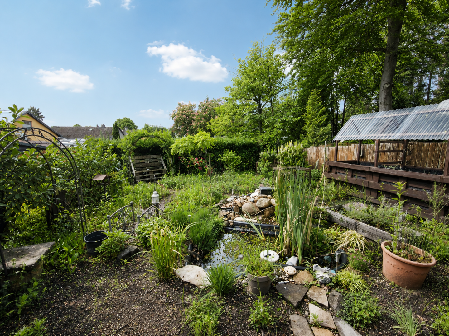 Blick in den Wohlfühlgarten