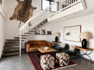 Wohnzimmer mit Blick zur Galerie