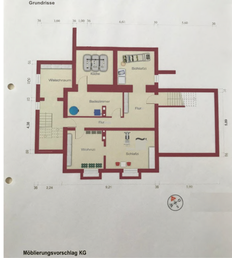 Grundriss Kellergeschoss aktuell
