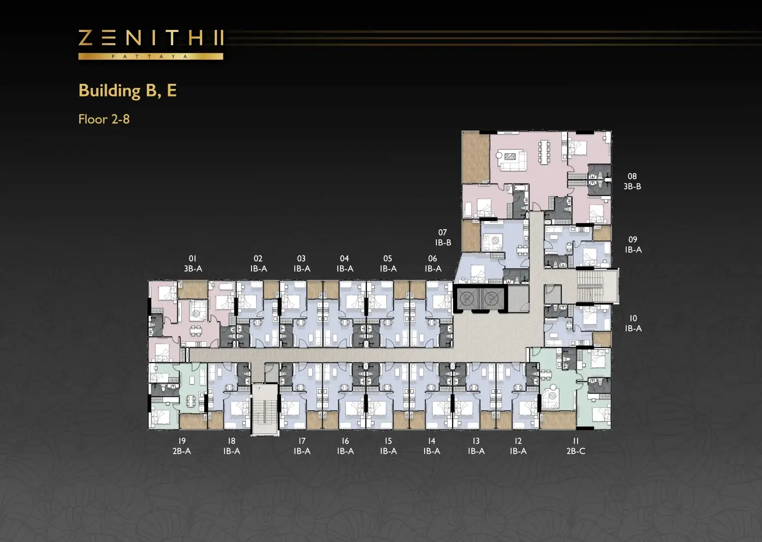 Building B,E Floor 2-8