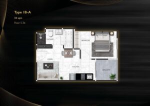 1B-A (34 sq.m.)