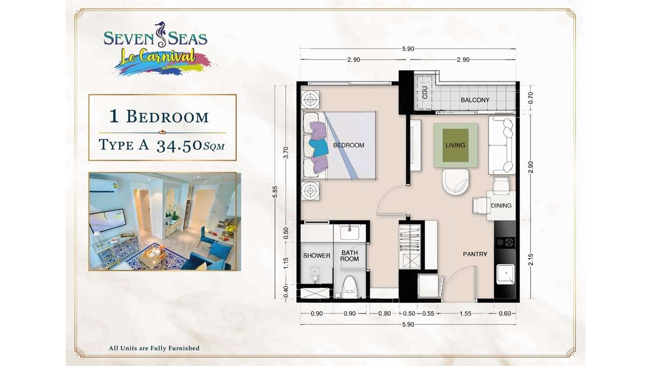 1 Bedrooms