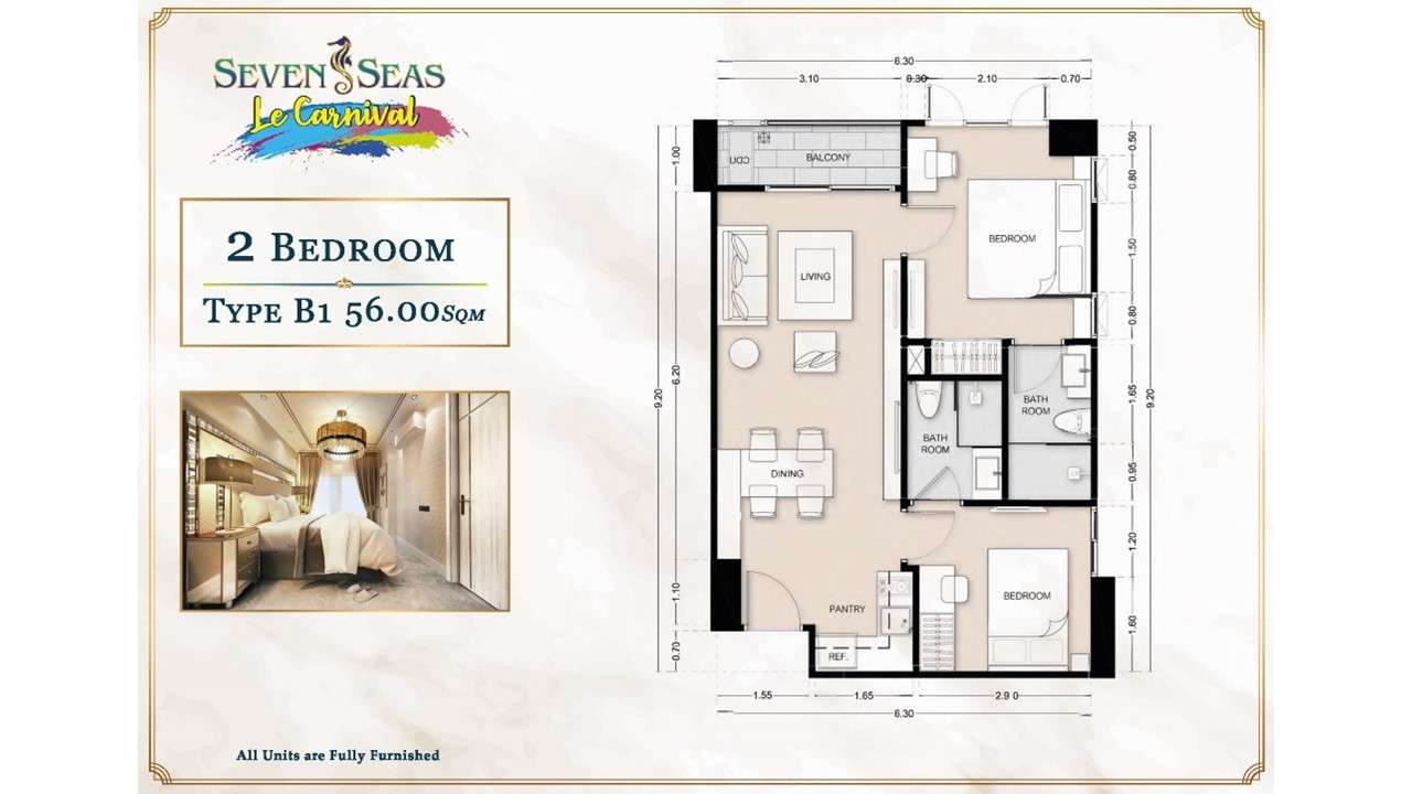 2 Bedrooms
