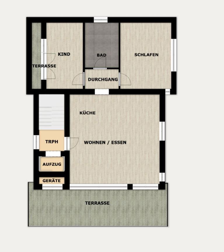 Grundriss Penthouse