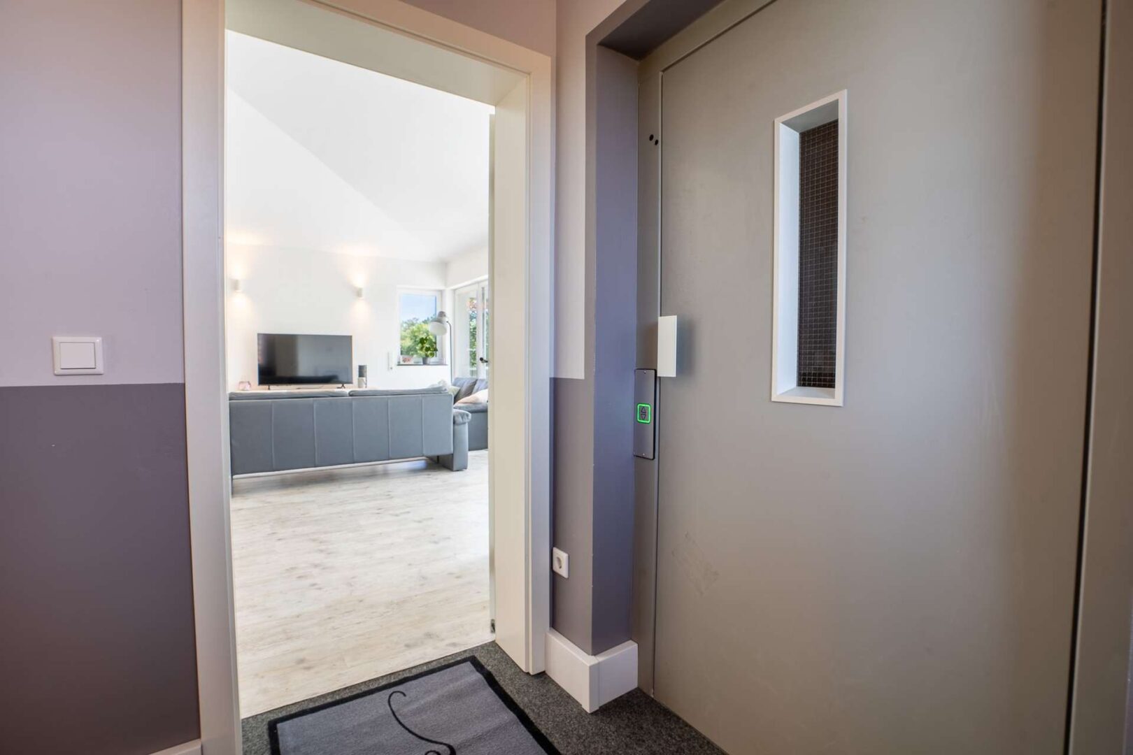 Treppenhaus mit Zugang zur Penthouse Wohnung